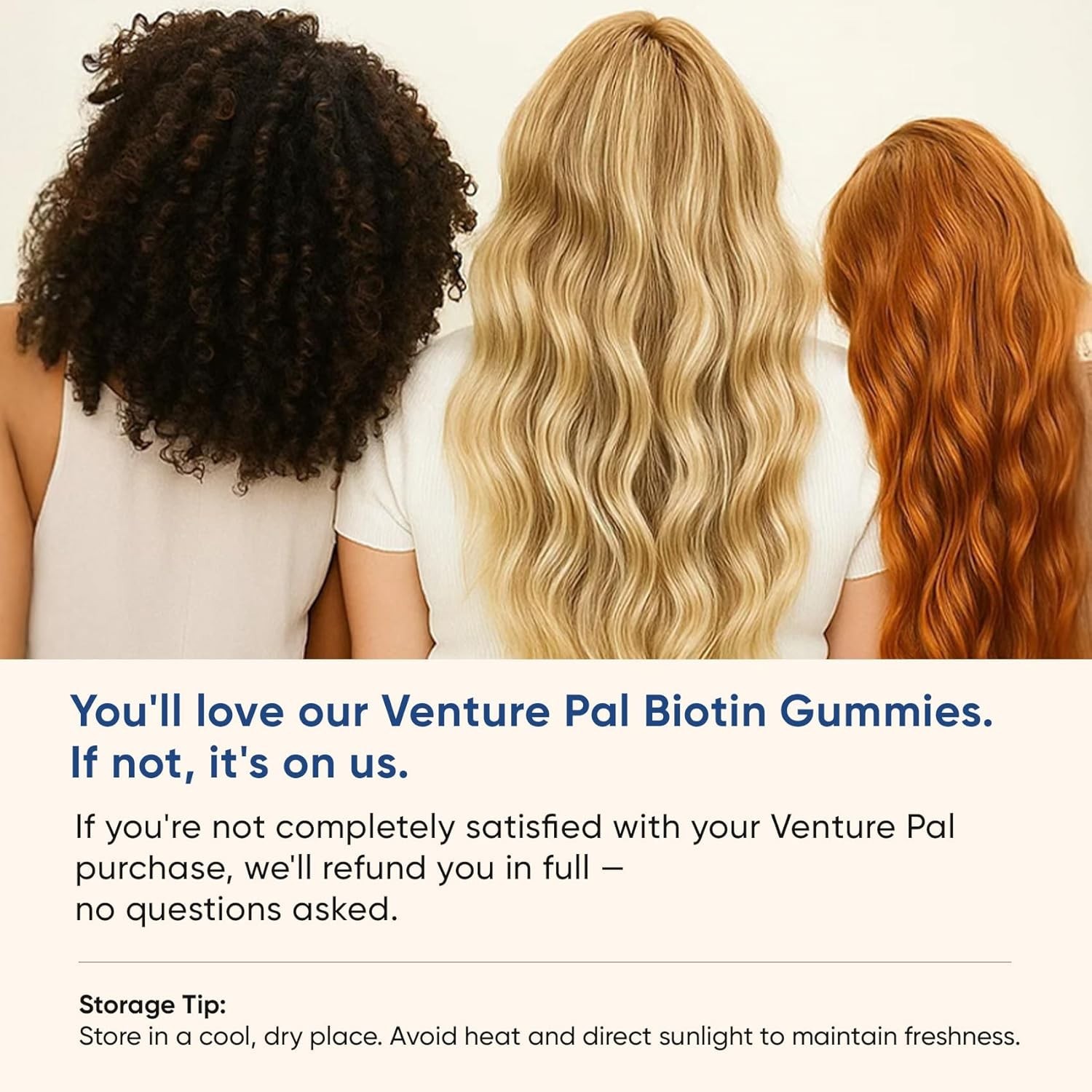 Hair, Skin & Nail Support Gummies w/ Biotin, Keratin, Collagen – Blueberry 60ct.