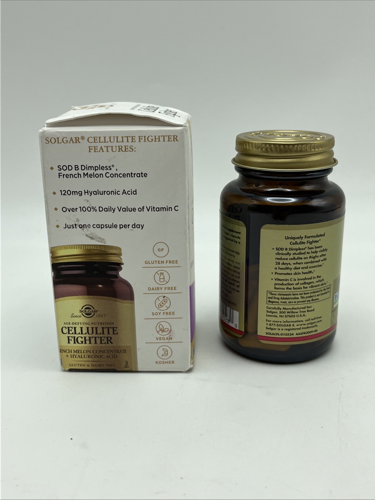 Sealed Solgar Cellulite Fighter, 30 Vegan Capsules Exp. 04/2026