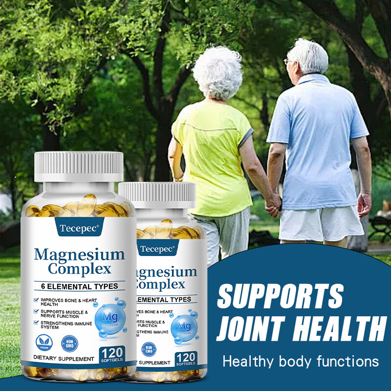 Magnesium Complex Supplement – Taurate, Citrate, Malate, Oxide For Muscle Bone