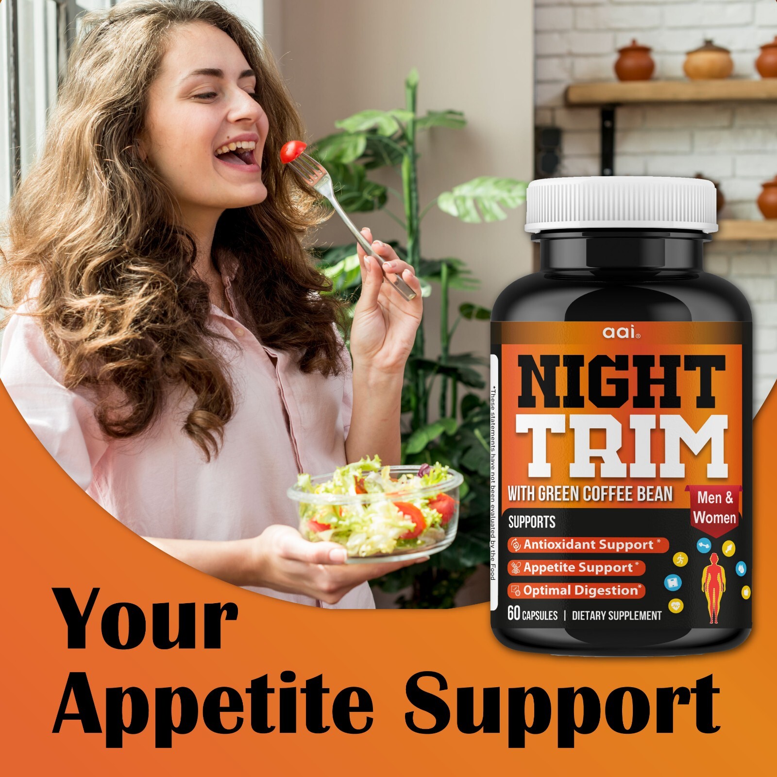Night Time Fat Burner for Weight Loss Support Appetite Suppressant, Carb Blocker