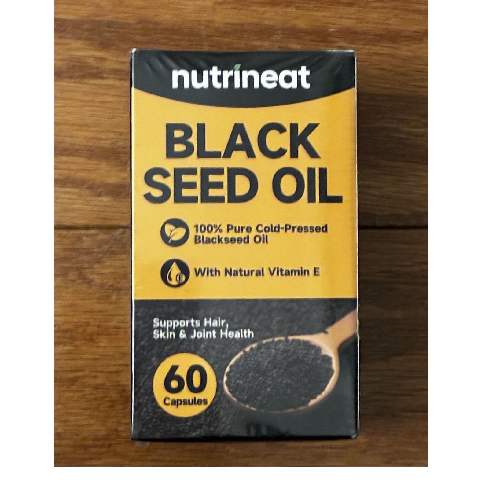 Black Seed Oil 60 Capsules Cold-Pressed Vegan Non-GMO Exp 06/27