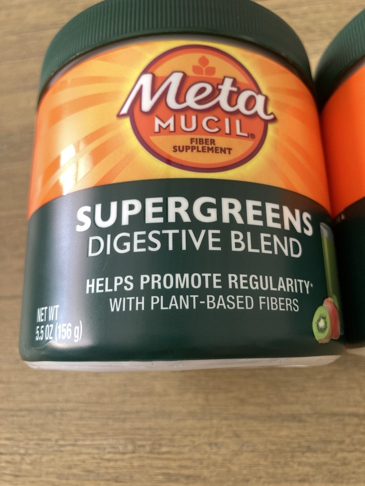 3 Metamucil Super Greens Digestive Blend Powder Fiber Kiwi Apple 5.5 Oz NEW