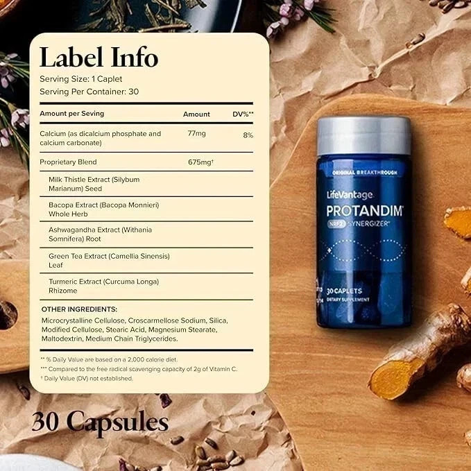 LifeVantage Protandim NRF2 Synergizer 12 Pack Antioxidant Supplemen-t Free Ship