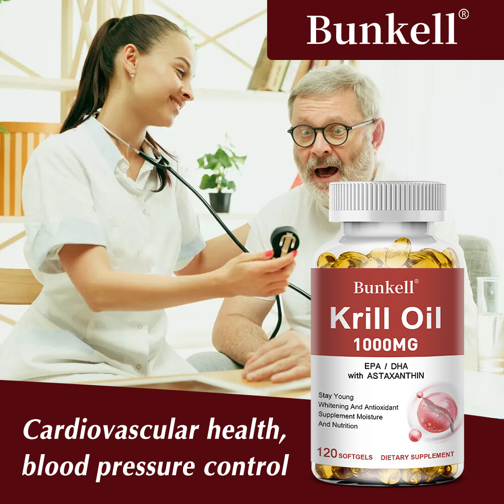 Krill Oil 1000mg Softgel Astaxanthin Omega-3 Antioxidant Anti-Aging