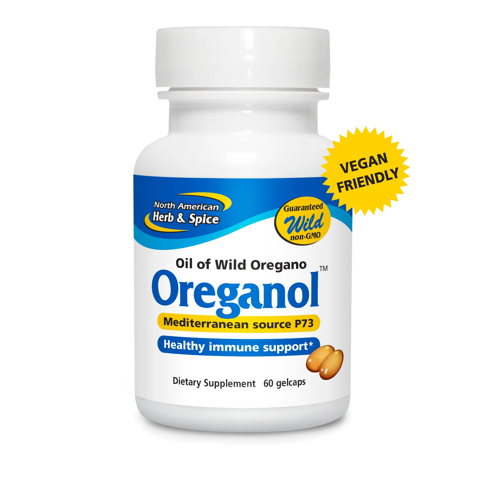 North American Herb and Spice Oreganol P73 60 gels – Immune, Organic Oregano