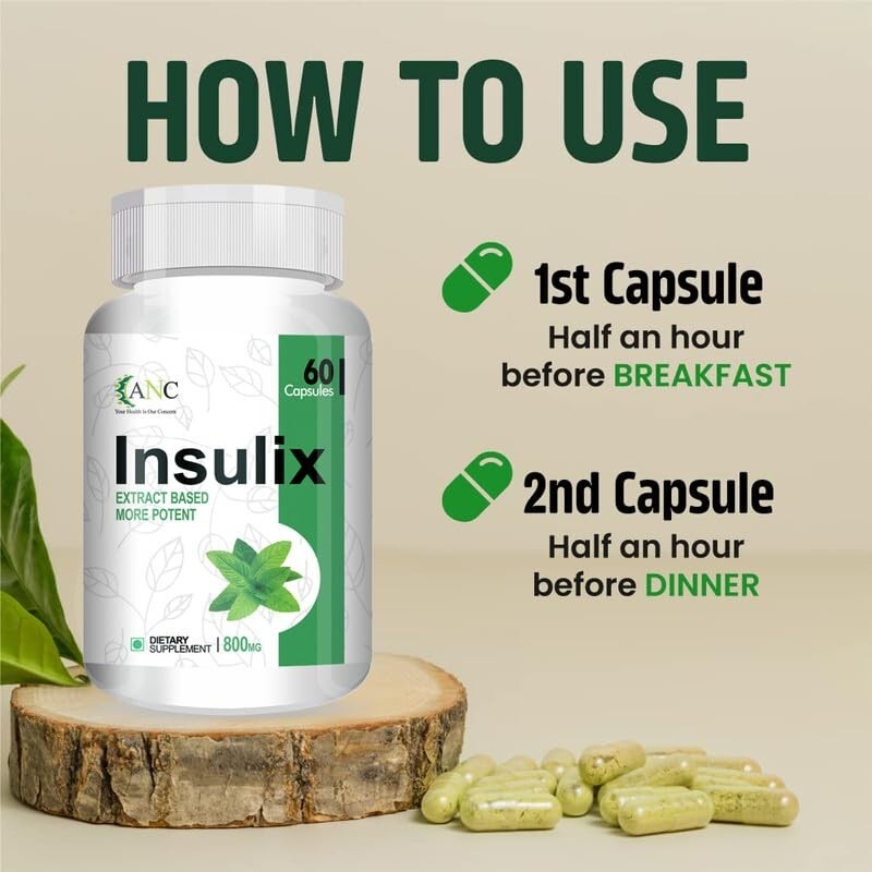 ANC Insulix Natural supplements with Gymnema Sylvestre Support Endocrine Health