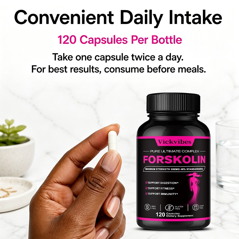300mg Herb Capsules with Aloe Vera for Fitness,Digestion & Immune Support 120 CT