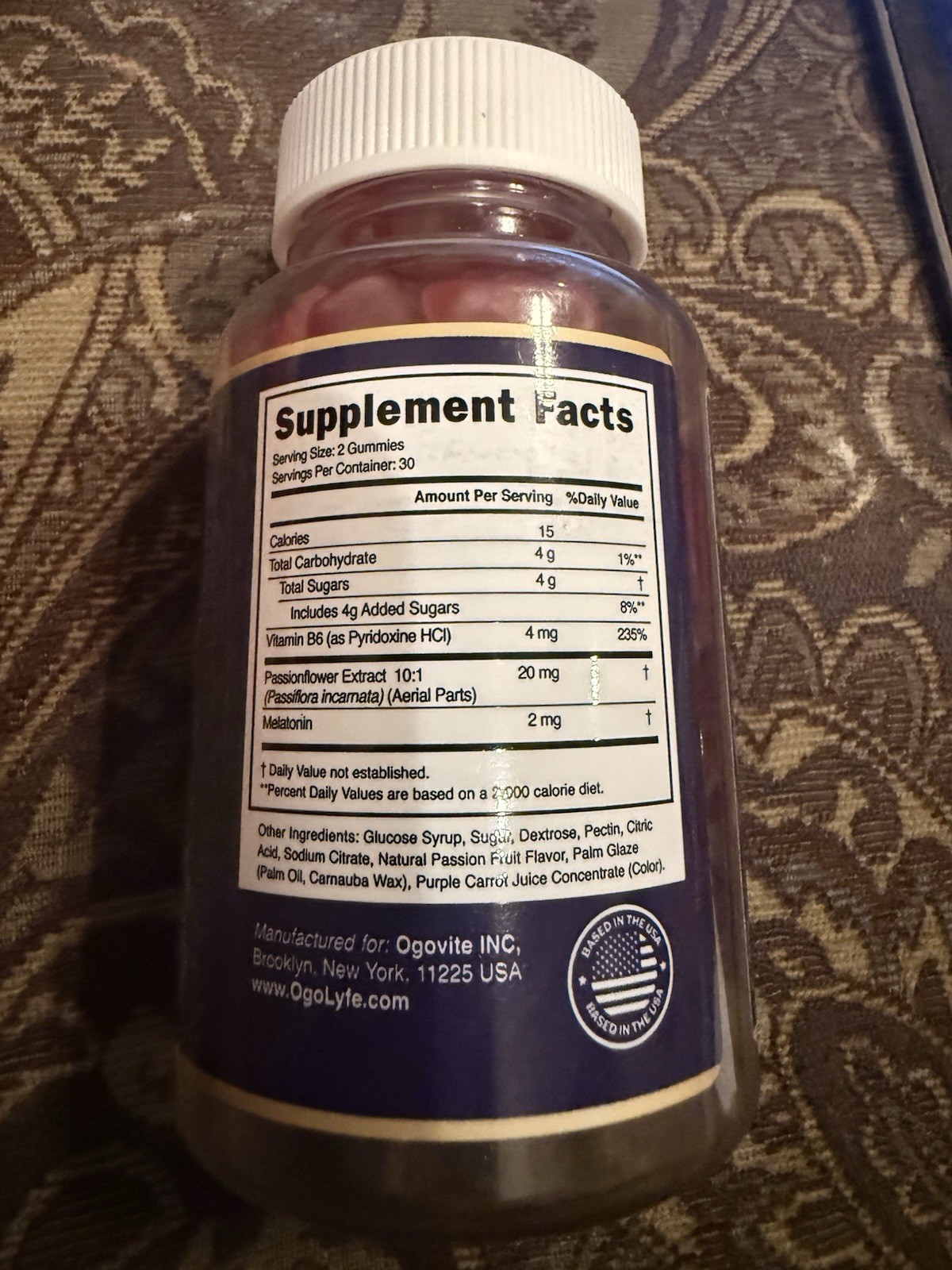 OGOLYFE Sleep Support 60 Gummies Ex 11/2027