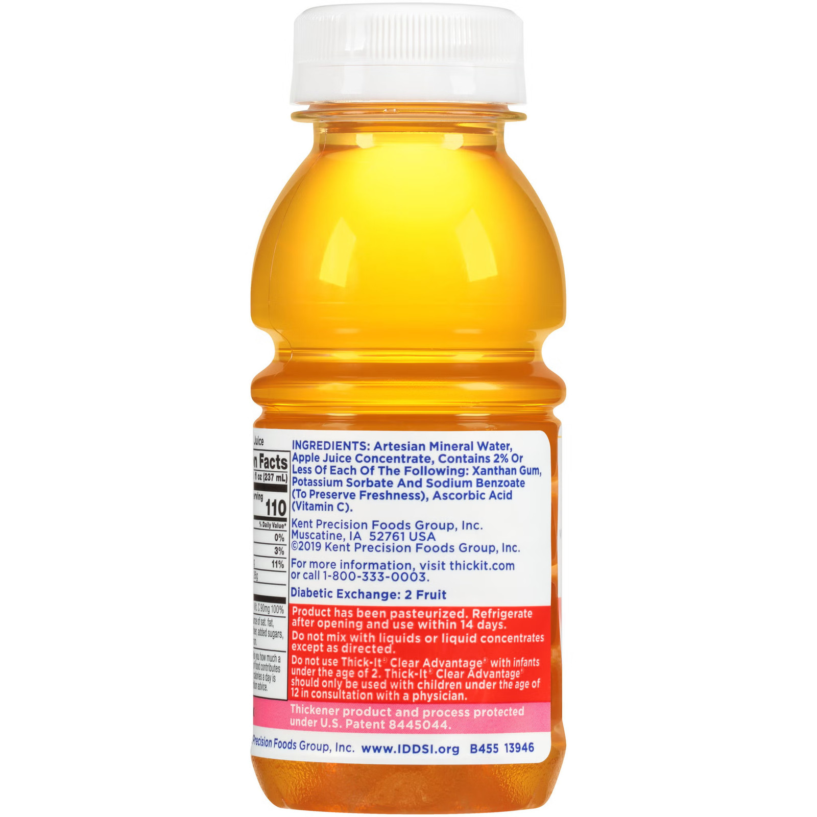 Thick-It Clear Advantage Thickened Beverage Apple 8 oz Bottle