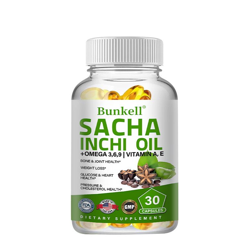 500mg Sacha Inchi Oil Capsules Organic Dietary supplements Antioxidant