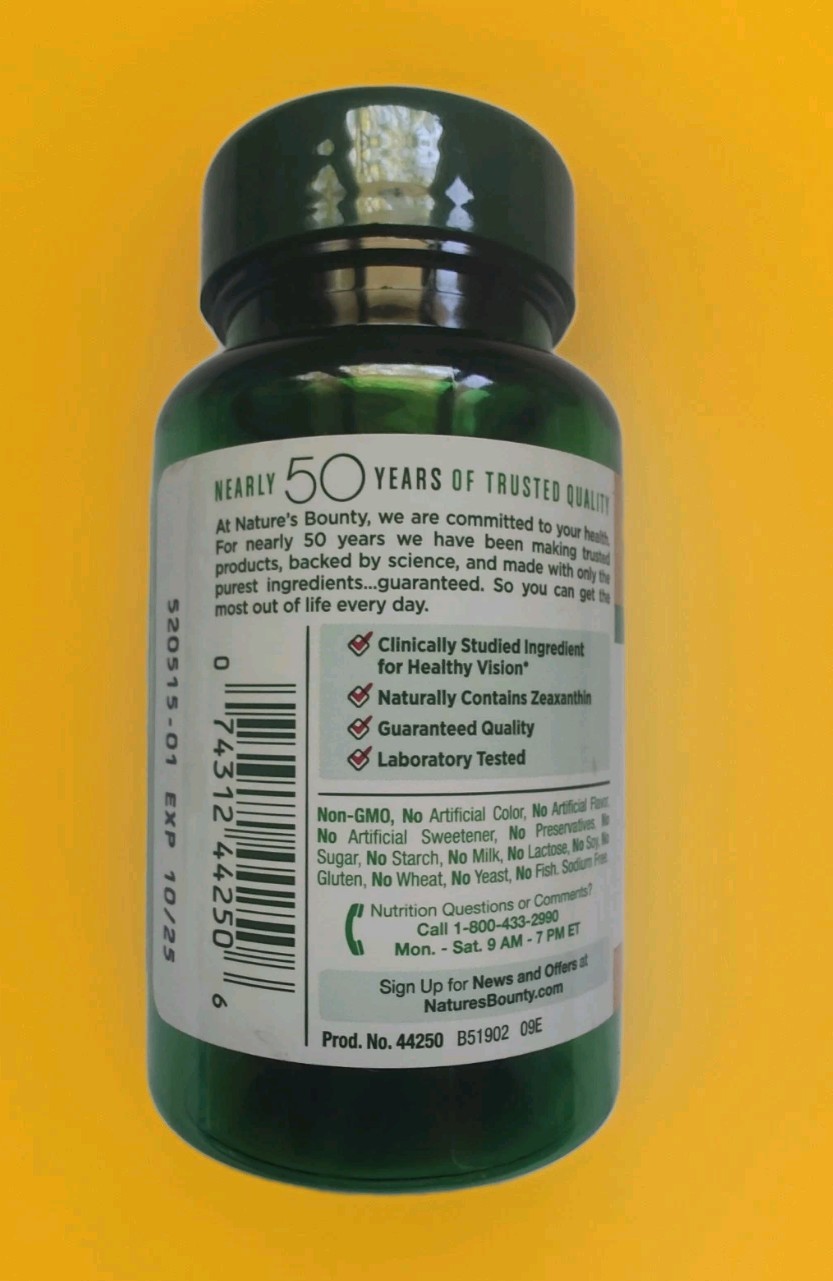 (60ct)🏵️NATURE’S BOUNTY | Lutein 40mg | Rapid Release Softgels | Zeaxanthin
