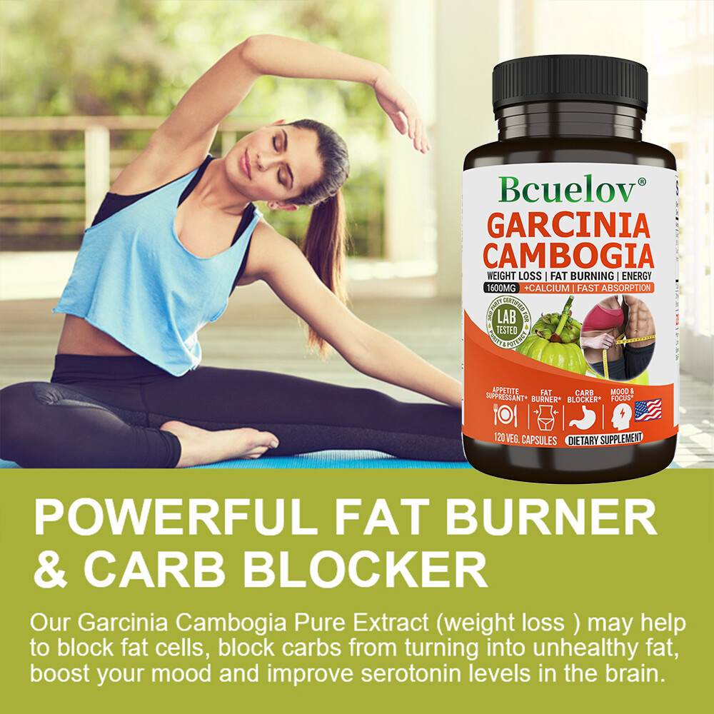 GARCINIA CAMBOGIA 1600mg 50% HCA Extract Weight Loss Capsules – Fat Burner