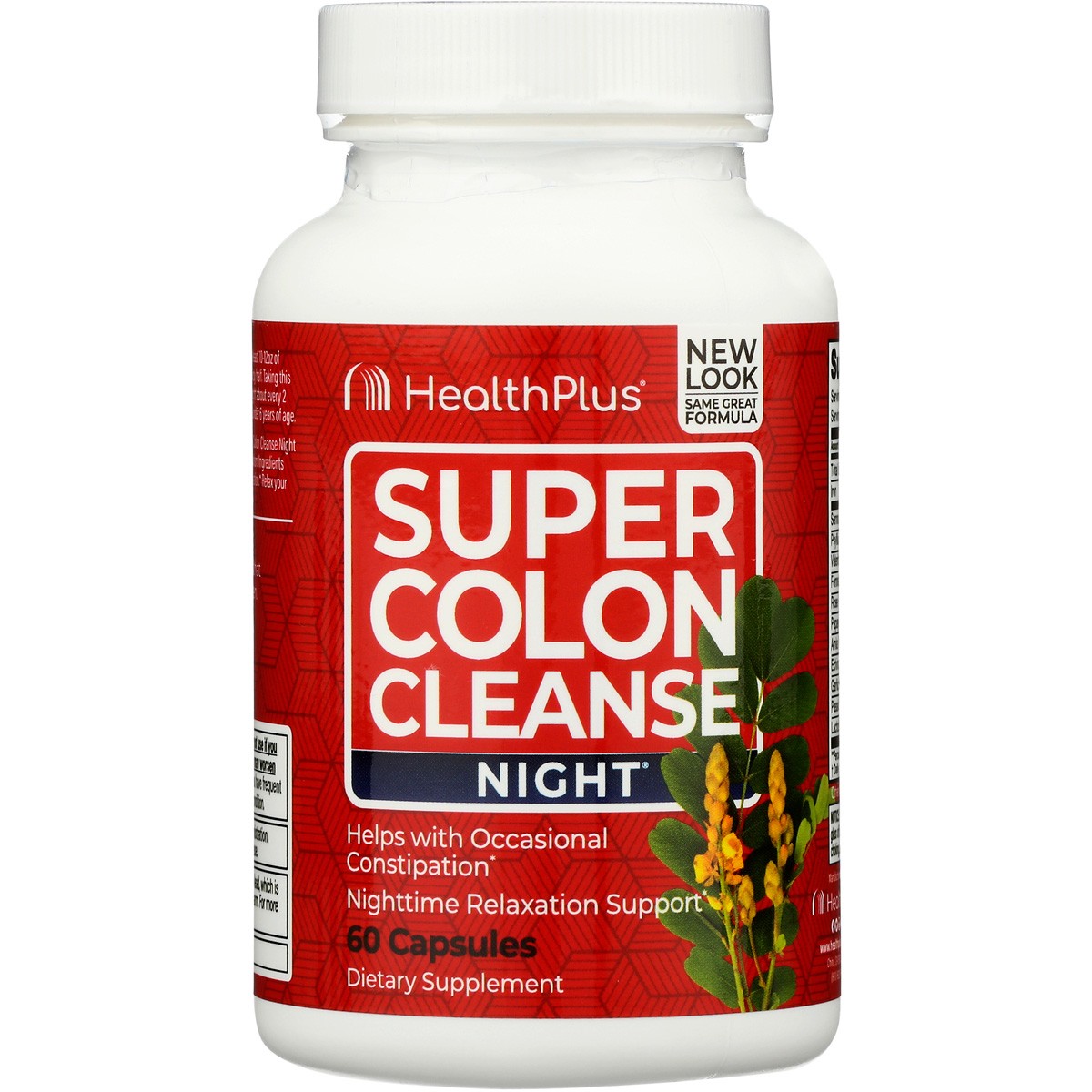 Healthplus Super Colon Cleanse Night 60 Capsules Nighttime Support 1 Pack