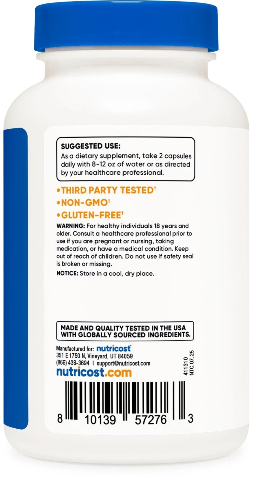 Nutricost Tribulus Terrestris Extract 1500mg, 120 Capsules, 60 Servings, Non-GMO