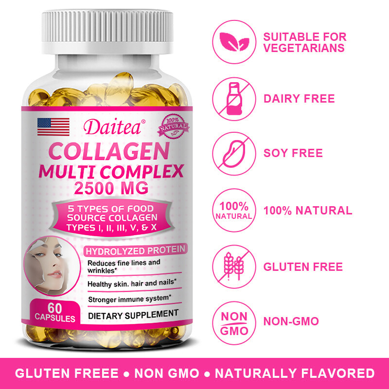 Collagen Complex 2500 mg strengthens the immune system for healthy skin
