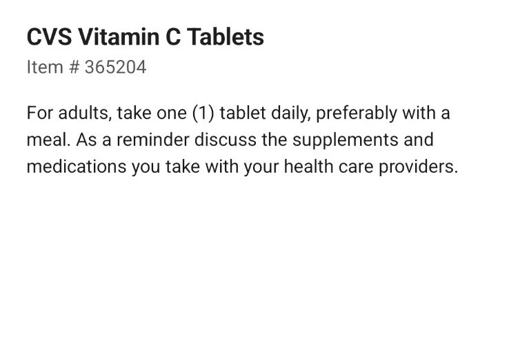 Two New CVS Health Vitamin C 100 Count Tablets-250 mg & 500 mg Exp 06/27 & 08/27