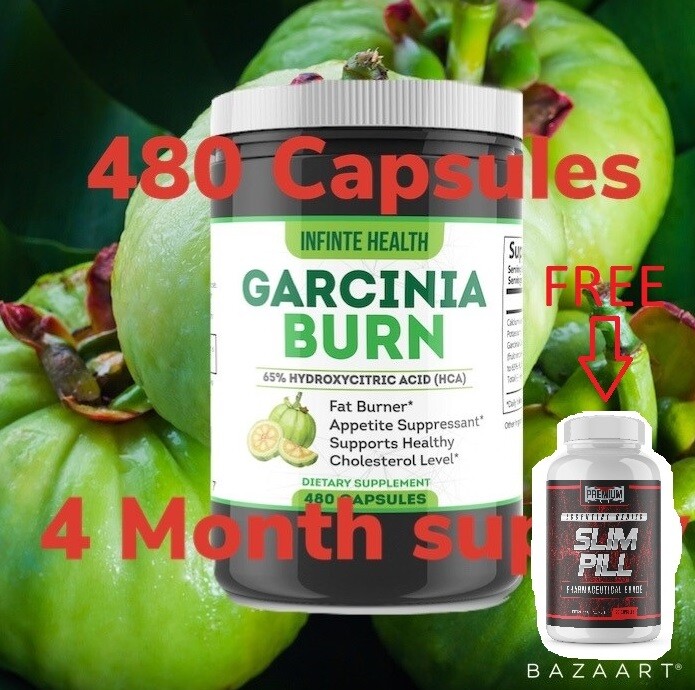 Garcinia Burn 480 ct 4 Month Supply Garcinia Cambogia 1500mg Citrimax HCA Diet