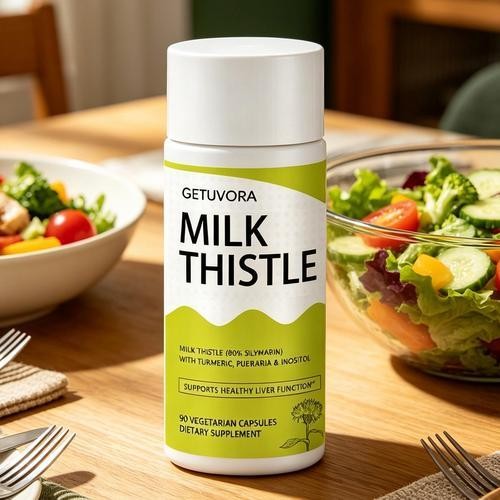 GETUVORA Milk Thistle Extract 300 Mg,Uvora – Milk ThistleDetox. Liver Health Sup