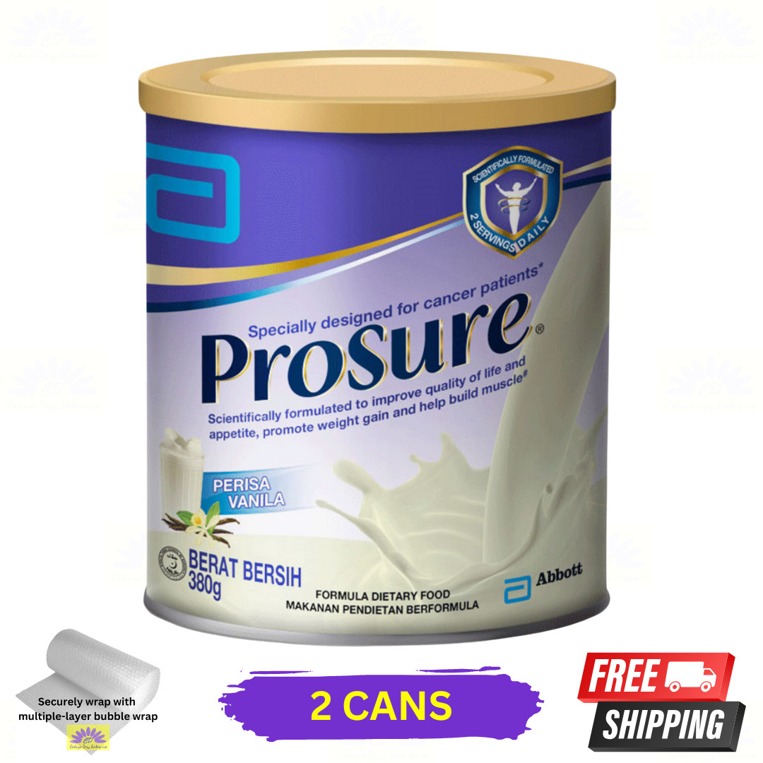 2 X Abbott Pro Sure Vanilla Milk 380g – High Protein, Prebiotic & EPA Powder