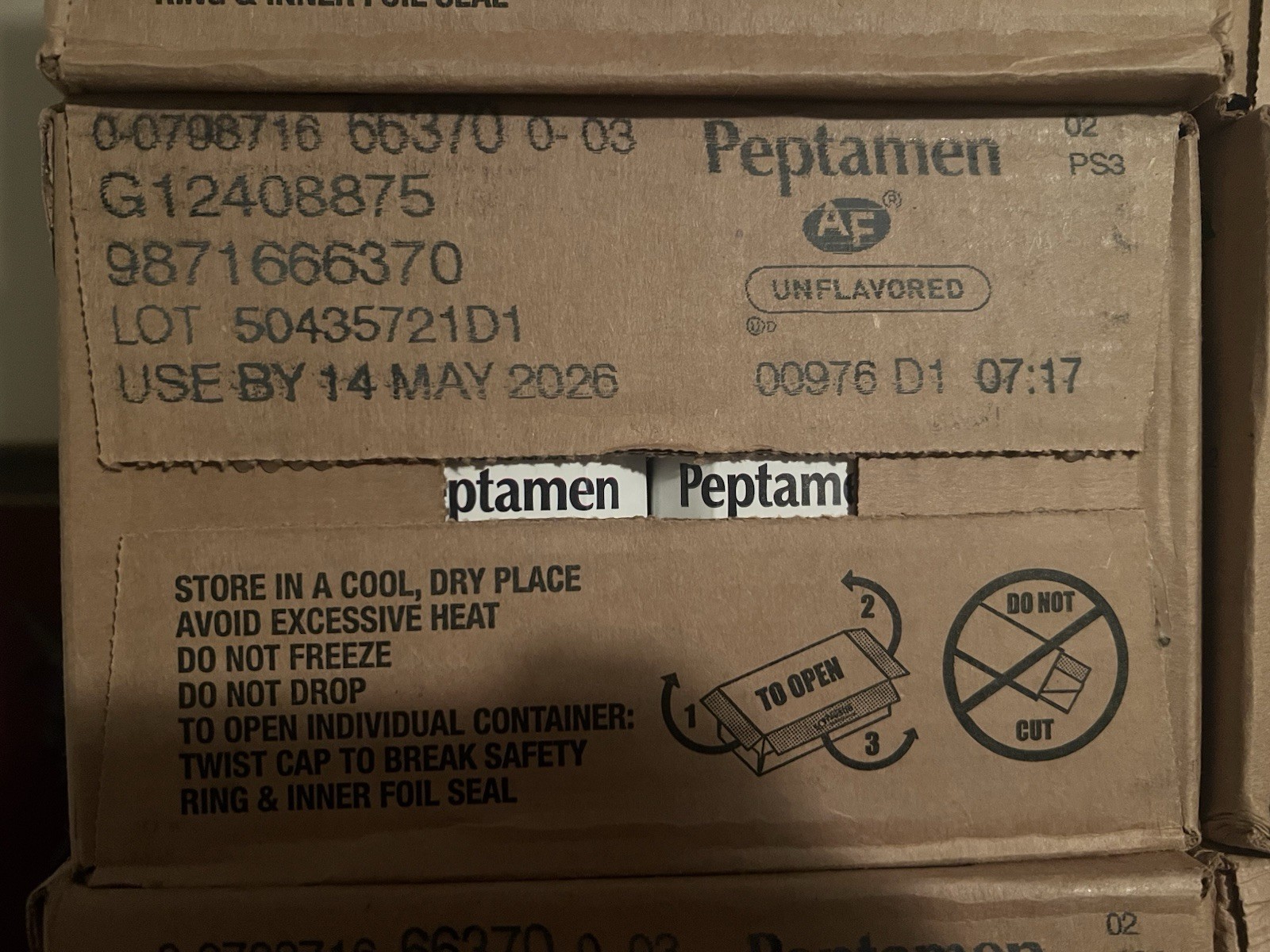 Case Of 24 Nestle Peptamen AF Unflavored Tube Feeding Formula Adult Carton 5/26