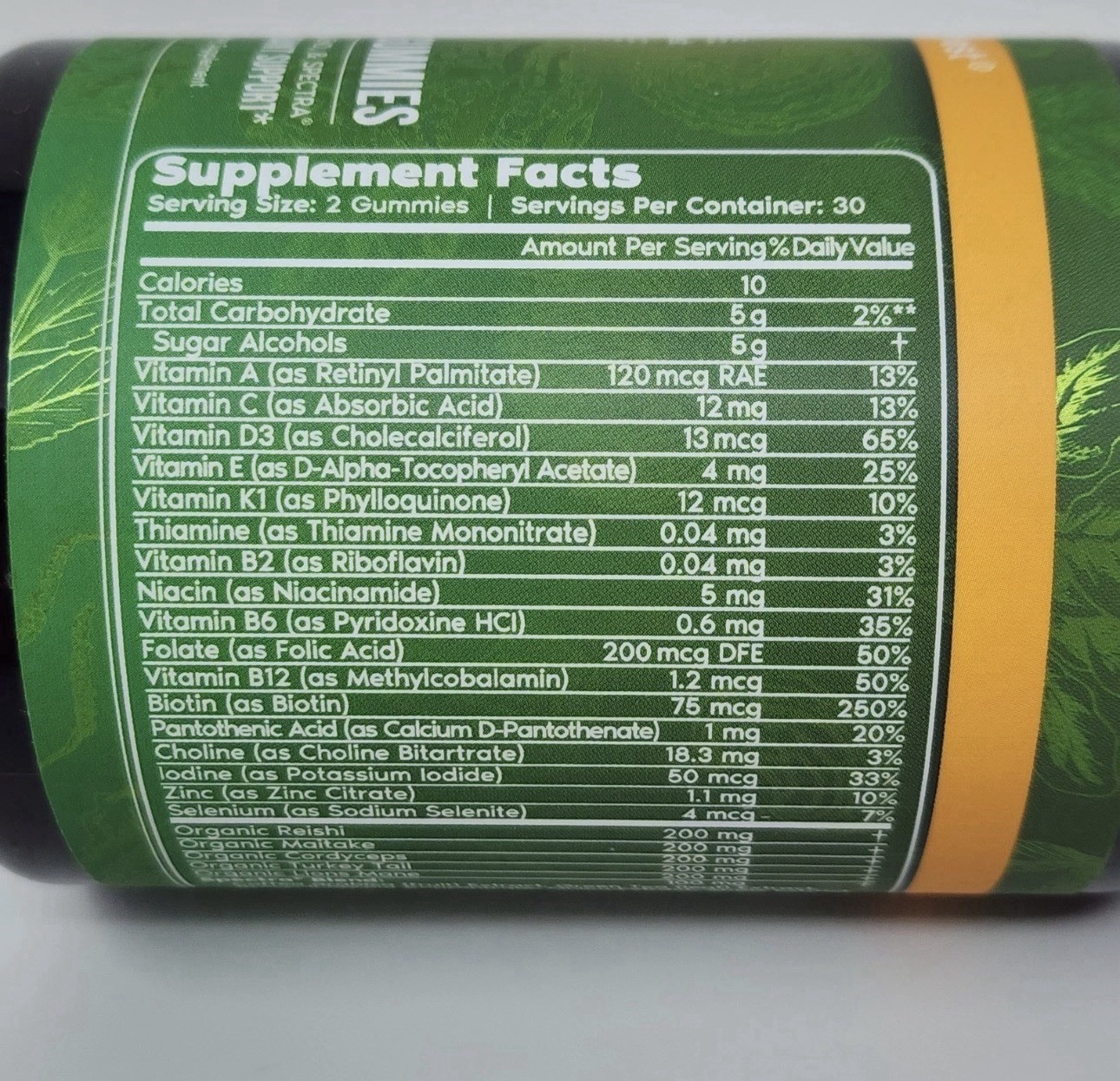 Primal Harvest Super Greens with 5 Mushroom Blend, 60 Gummies Exp 04/2027