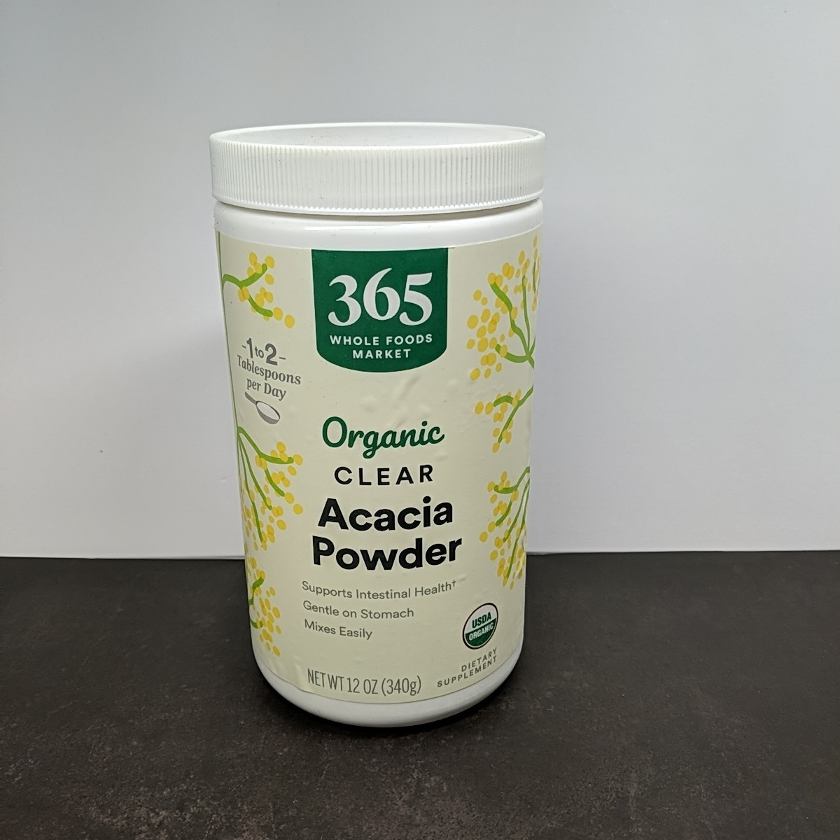 365 Whole Foods Market Organic Acacia Fiber Powder Clear Soluble Prebiotic New