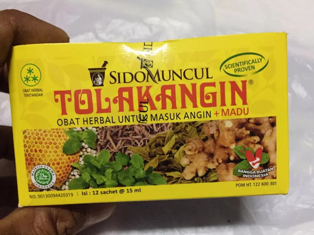 Tolak Angin Sido Muncul Supplement – Cough & Stamina Aid Drink for Cold & Travel