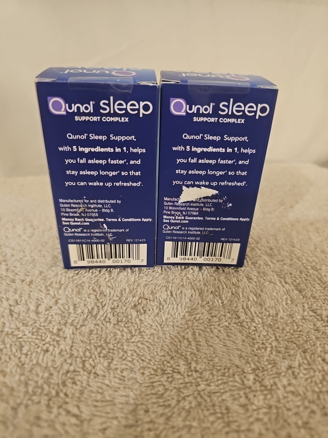 2x Qunol Sleep Support Dietary Supplement 14 CAPSULES Exp. 11/2026