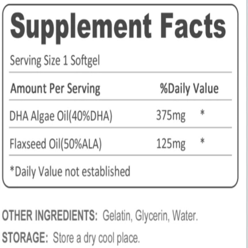 DHA Algae Oil Complex Activates The Mind and Keeps The Brain Active