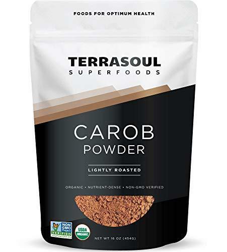 Terrasoul Superfoods Organic Carob Powder, 1 Lb – Cocoa Powder Alternative |