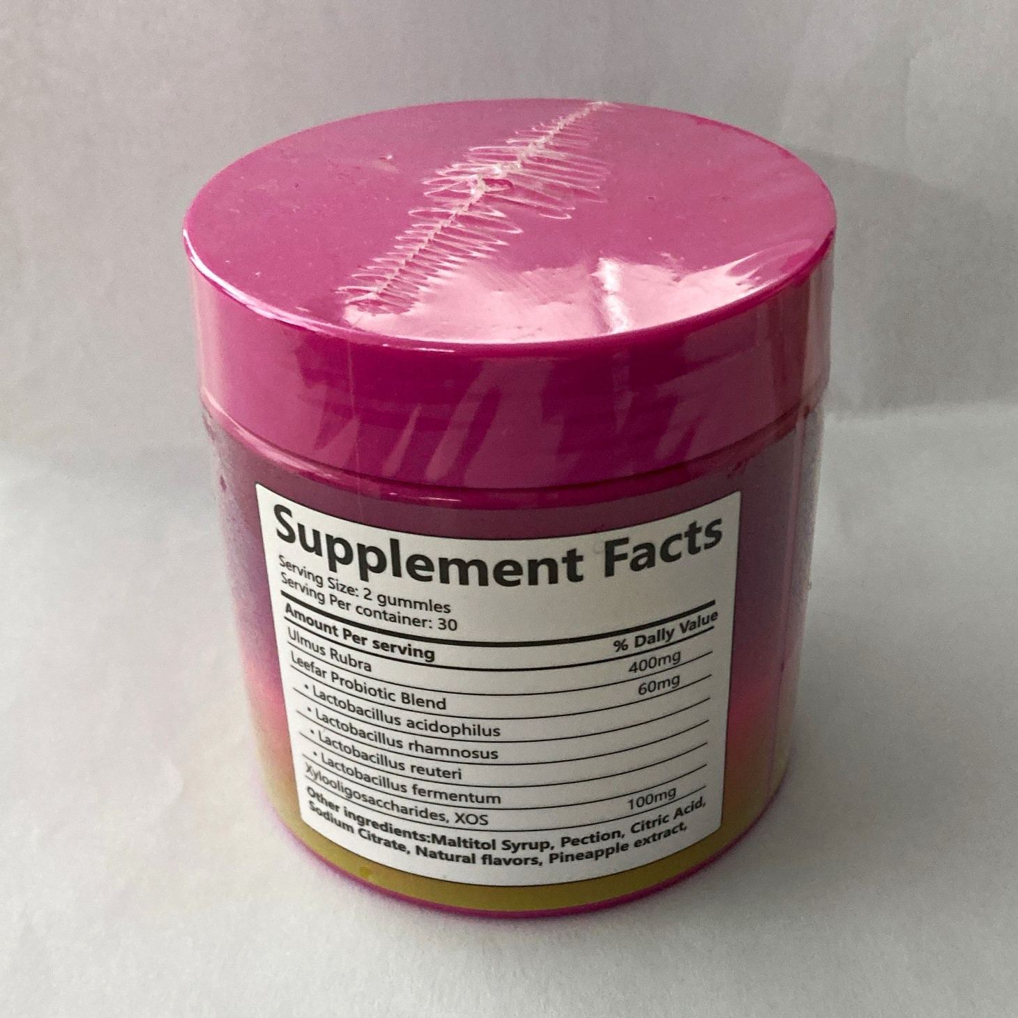 Probiotic Digestive Support Gummies, Pineapple Flavor, 60 Count, XOS Blend