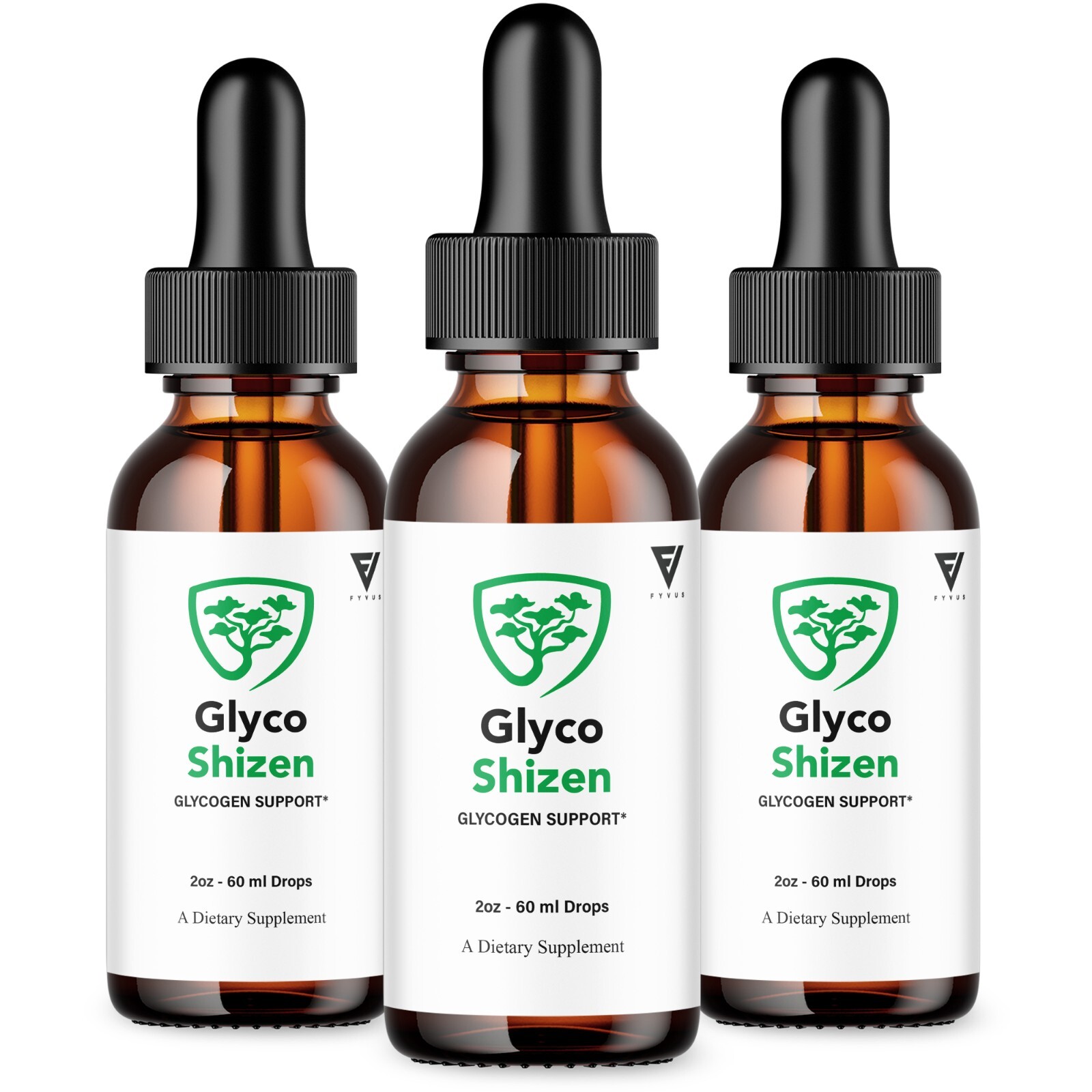 (3 Pack) Glyco Shizen Drops GlycoShizen Advanced Liquid Drop Supplement (6oz)