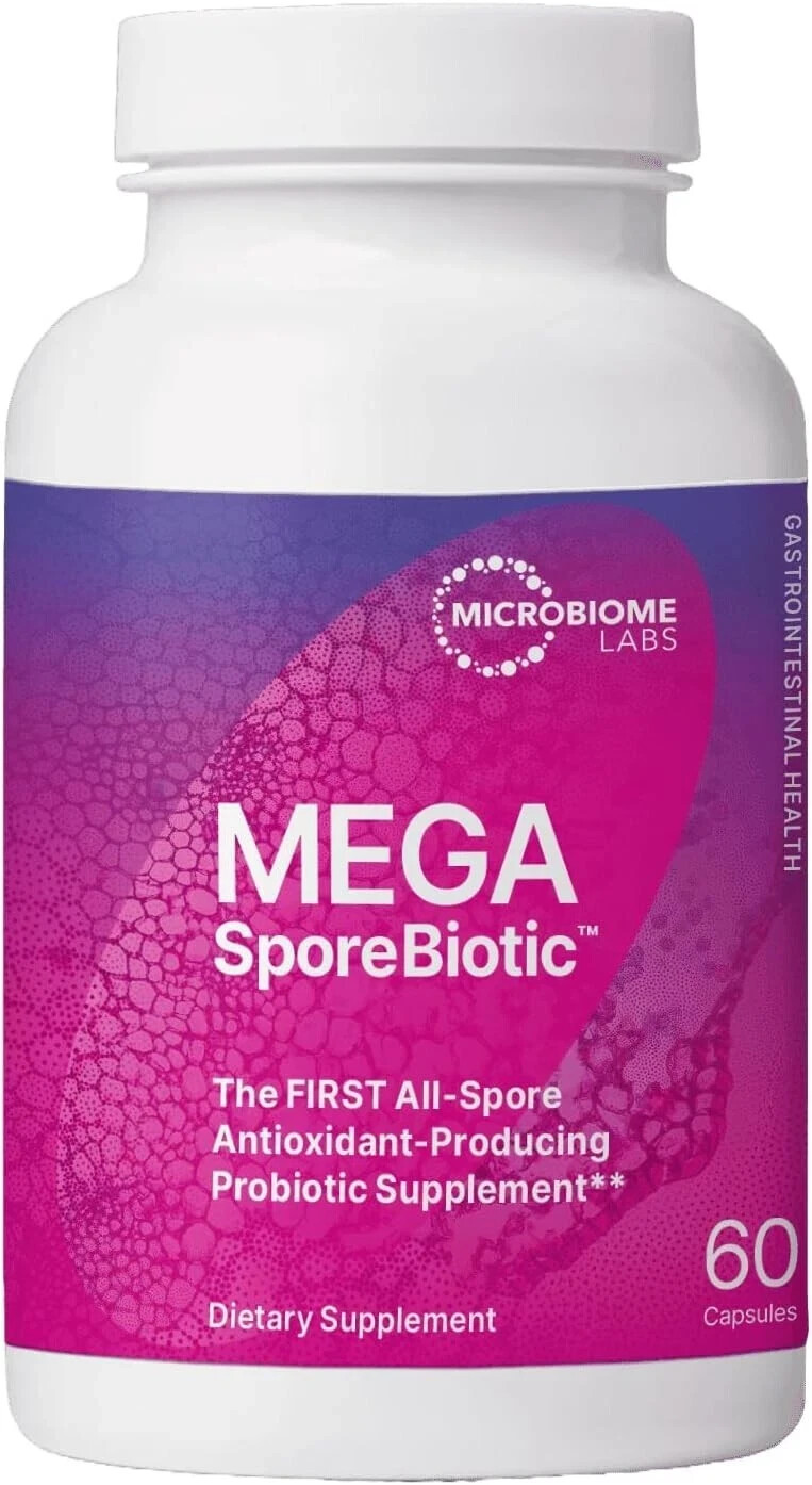 Microbiome Labs Mega SporeBiotic Probiotic Supplement 60 Capsules EXP 01/2027