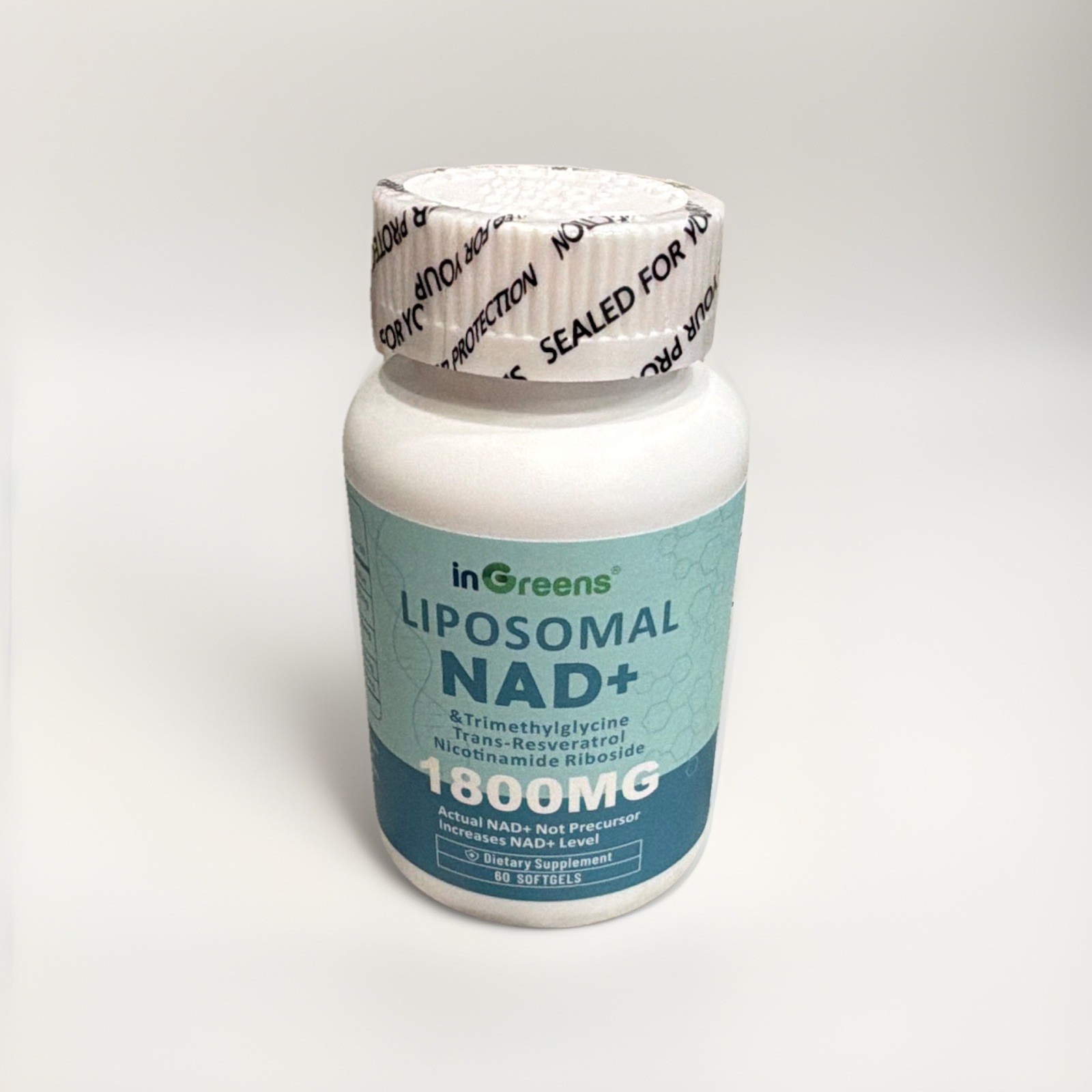 inGreens Liposomal NAD+ 1800mg Softgels 60ct Vegan Non-GMO Gluten-Free