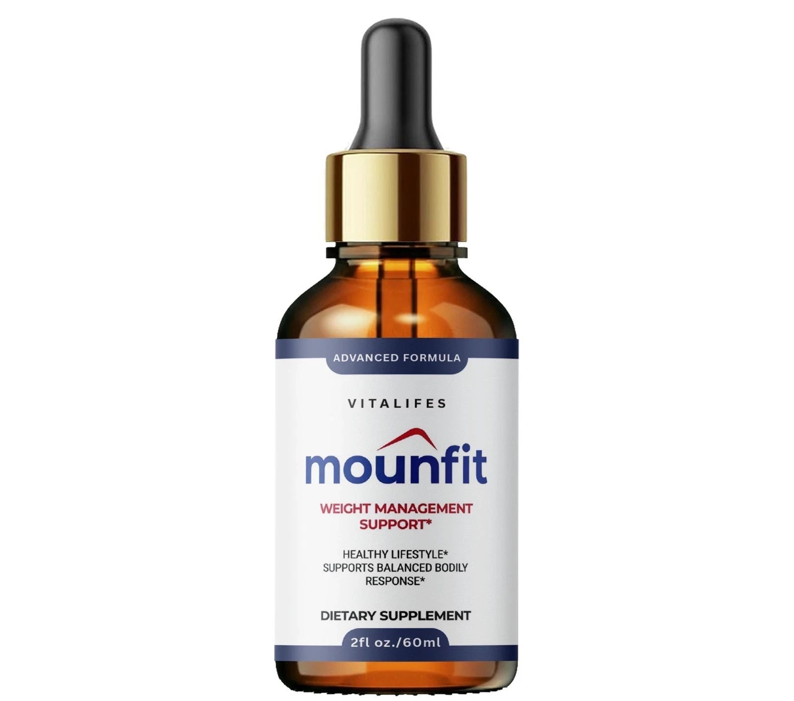 Mounfit Drops Liquid Supplement, Max Strength, Moun fit Fat Loss Drops (30 Serv)
