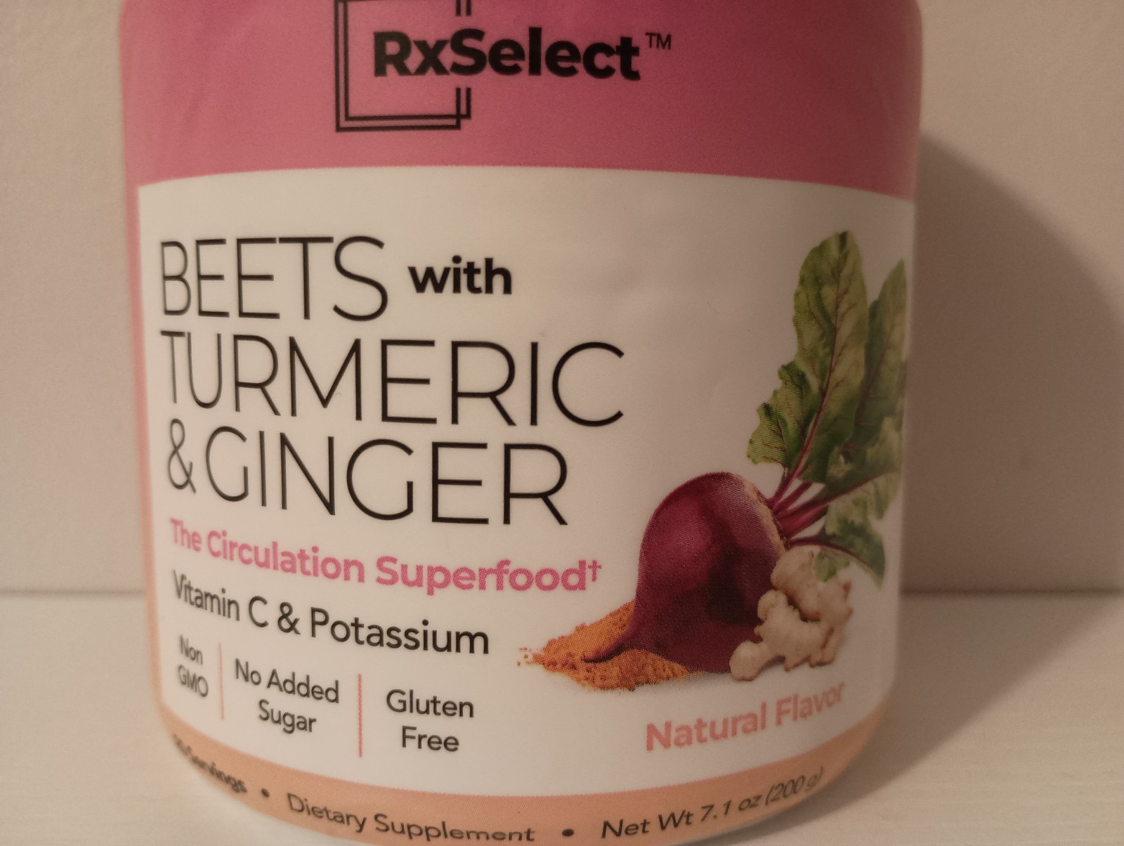 Rx Select® Beets with Turmeric and Ginger Dietary Supplement 7.1 oz 09/2028