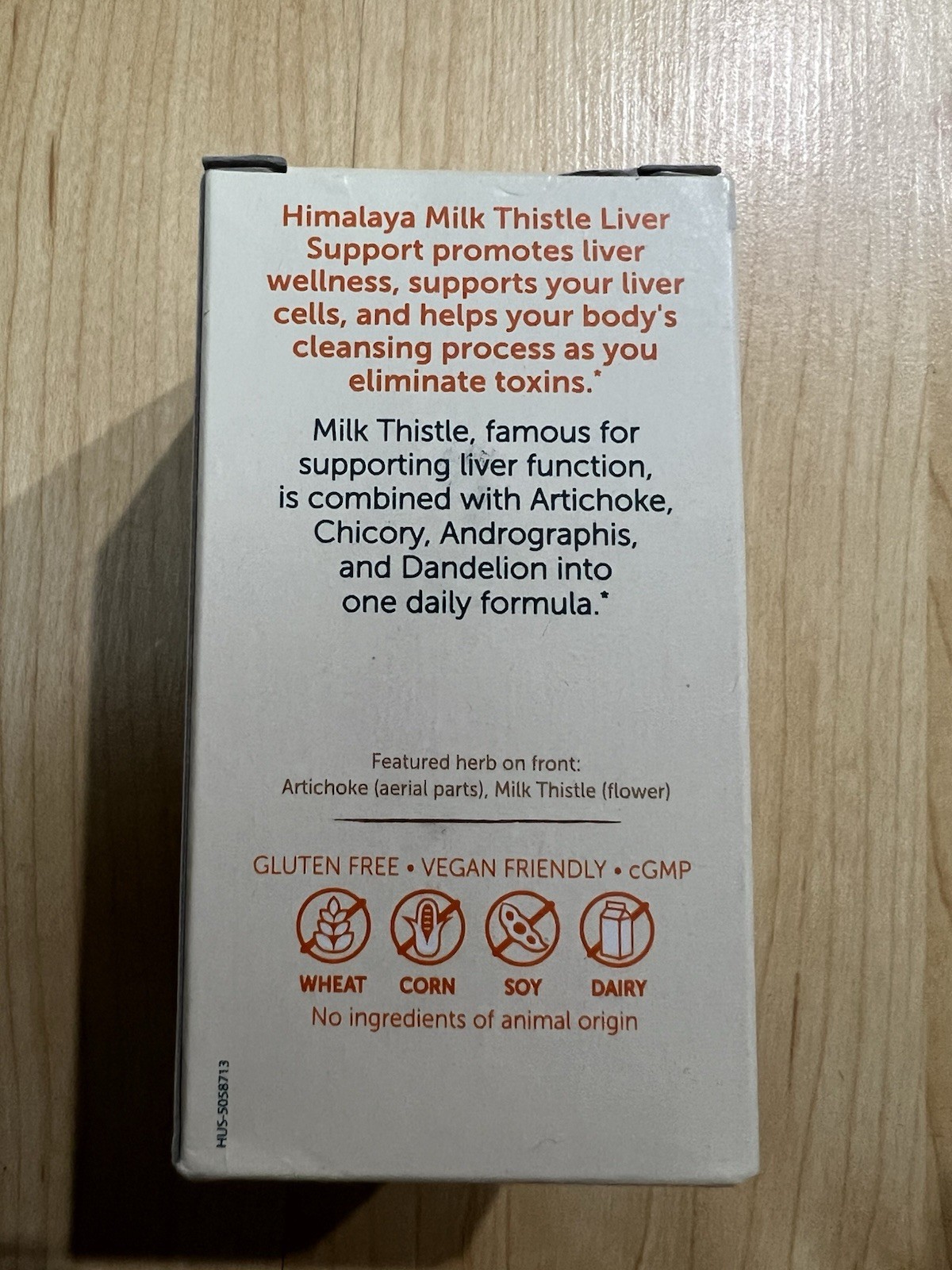 Himalaya Milk Thistle Liver Support 60 Capsules Vegan Gluten-Free