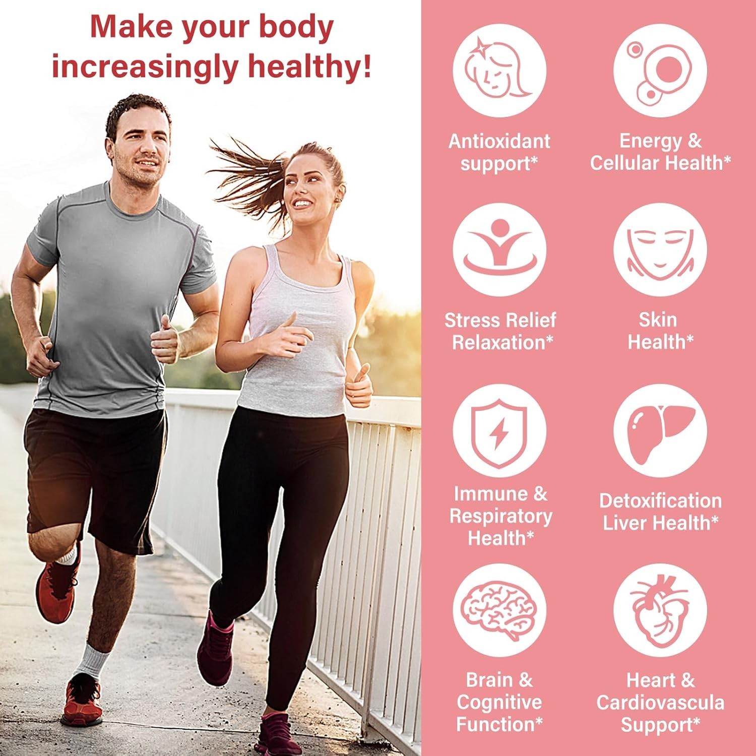 OMOGS Glutathione & NAC Supplement, with vtamin B & Selenium, Supports Liver…