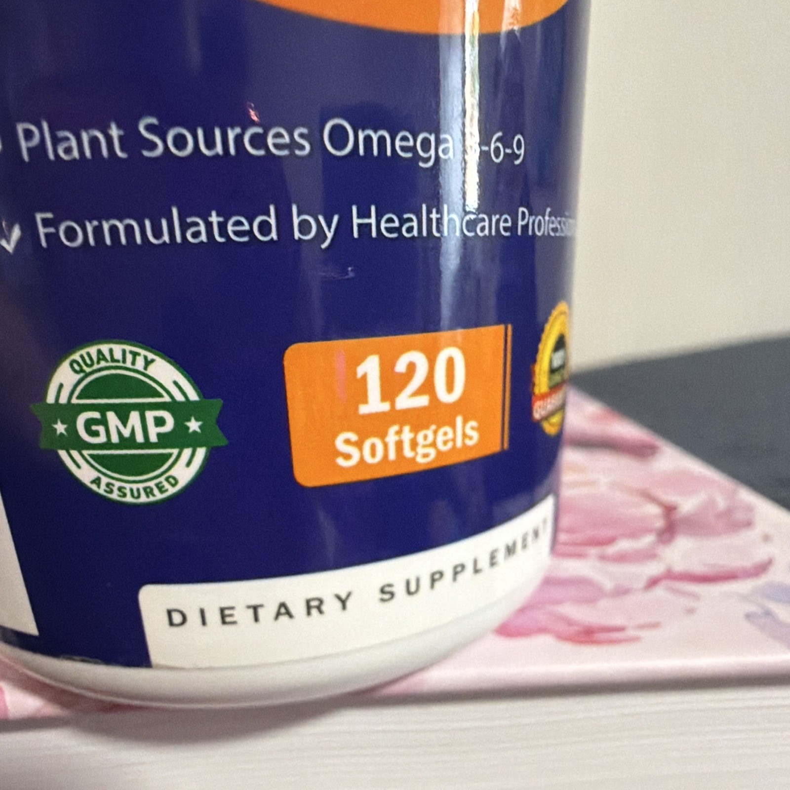Vitamatic Vegan Omega 3-6-9 2500mg 120 Softgels Non-GMO Exp 07/2028