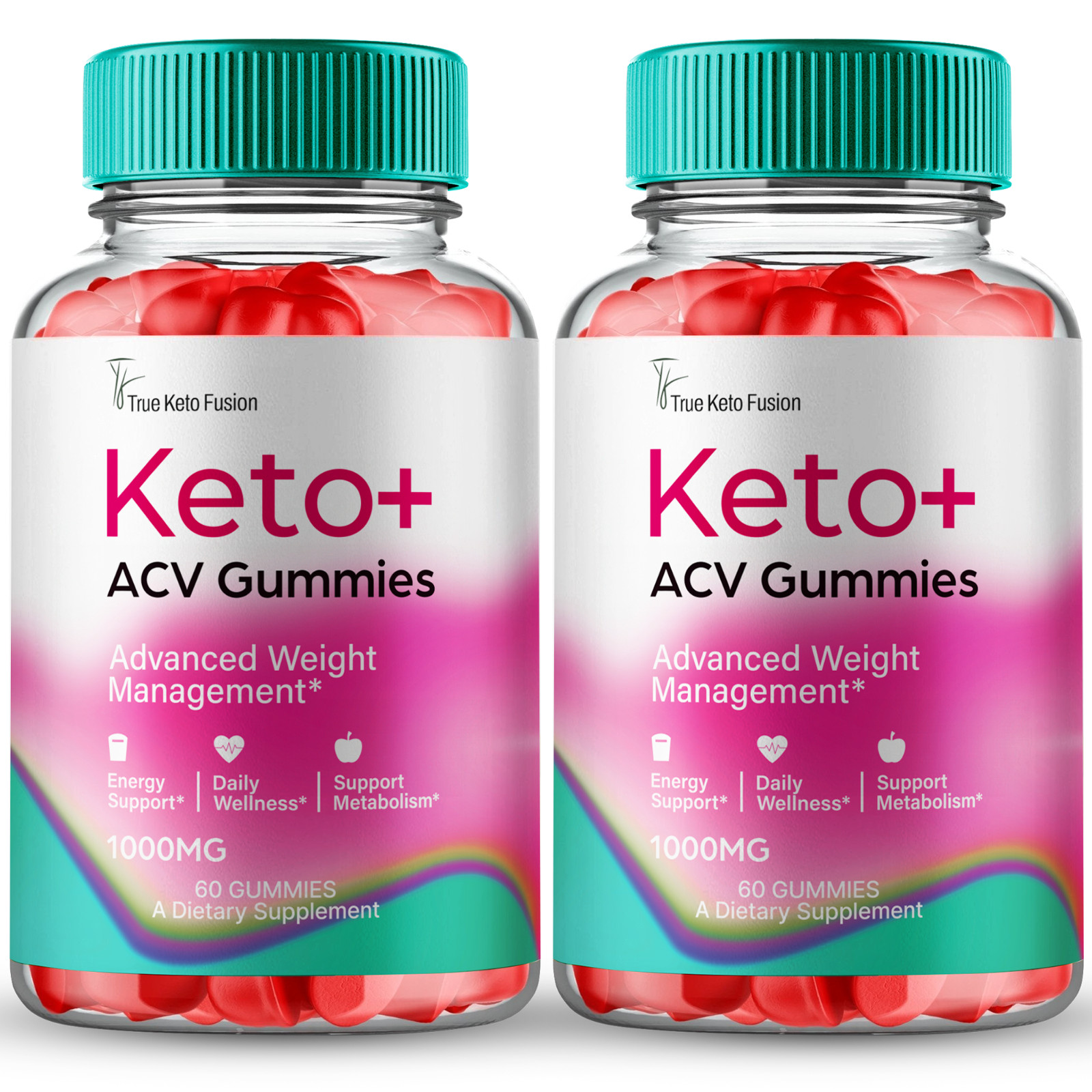 (2 Pack) True Keto Fusion ACV Gummies – Advanced Formula Weight Loss Management