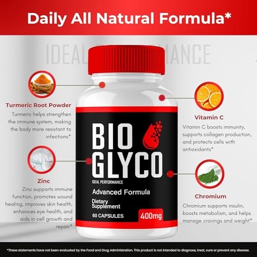 Bio Glyco Blood Sugar Support Metabolic Health Supplemen – 300 Capsules (5 Pack)