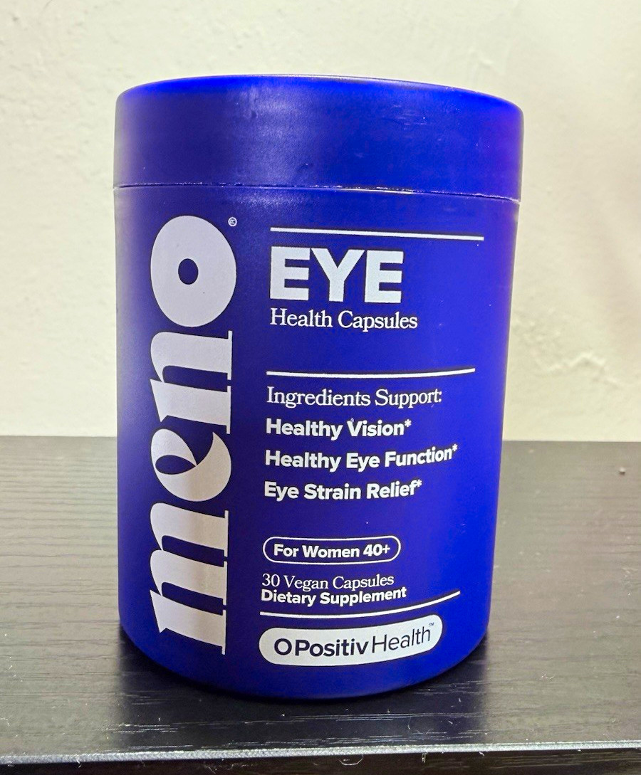 O Positiv Meno Eye Health Capsules Women 40+ Vegan Gluten-Free Non-GMO 30
