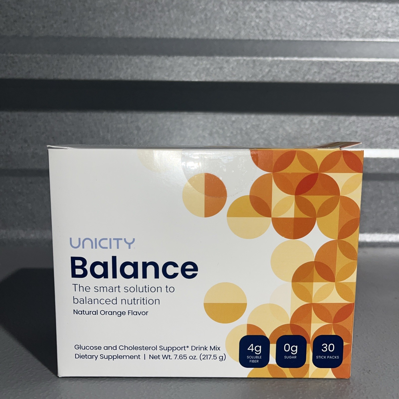 Unicity Balance Dietary Supplement NATURAL ORANGE, 30 Stick Packs Exp 10/27