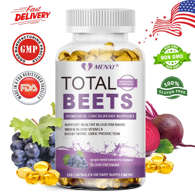 Beet Root 120pcs – Blood Pressure Support, Heart Health, Improves Circulation