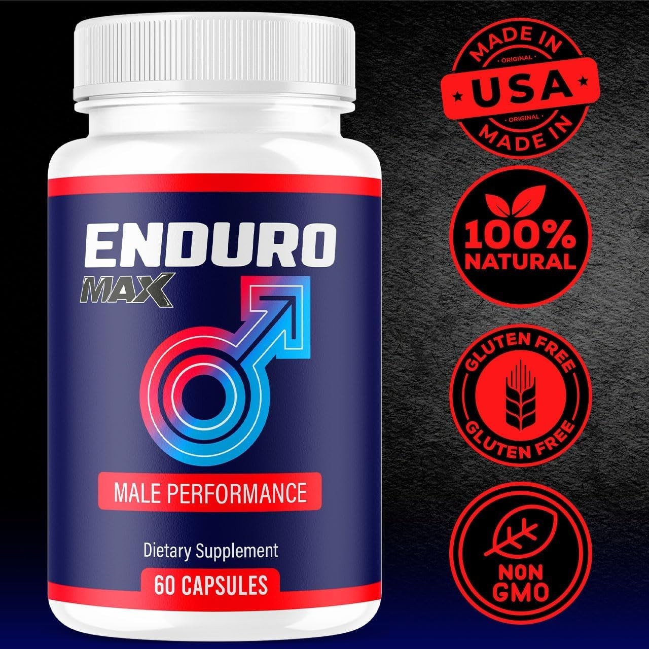 EnduroMax Men Daily Wellness Energy Support Supplement Capsules 2 Pack 120Ct