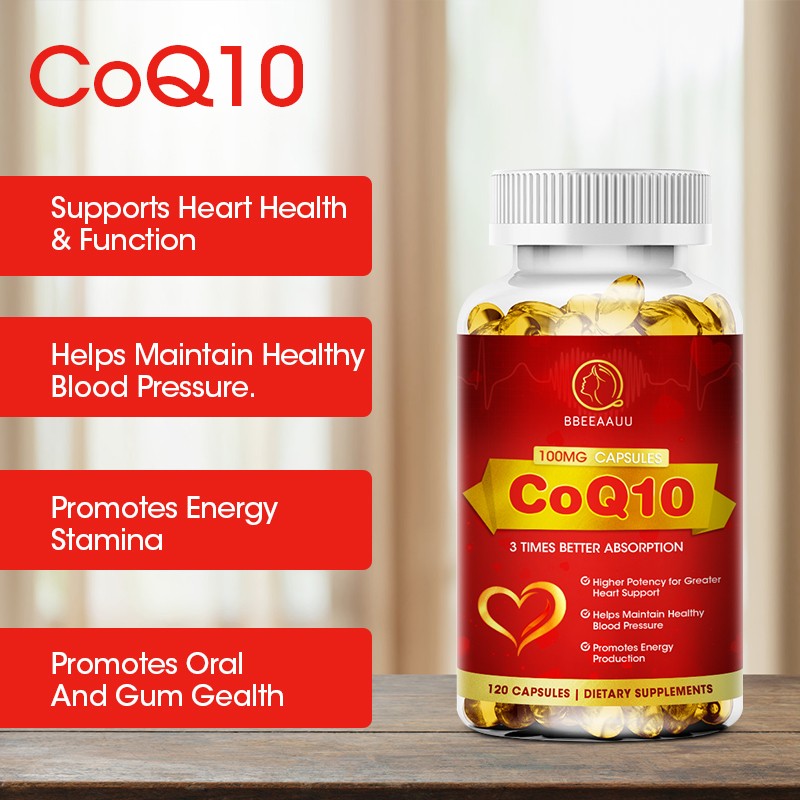 Coenzyme Q-10 100mg Antioxidant,Heart Health Support,Increase Energy,Stamina MX