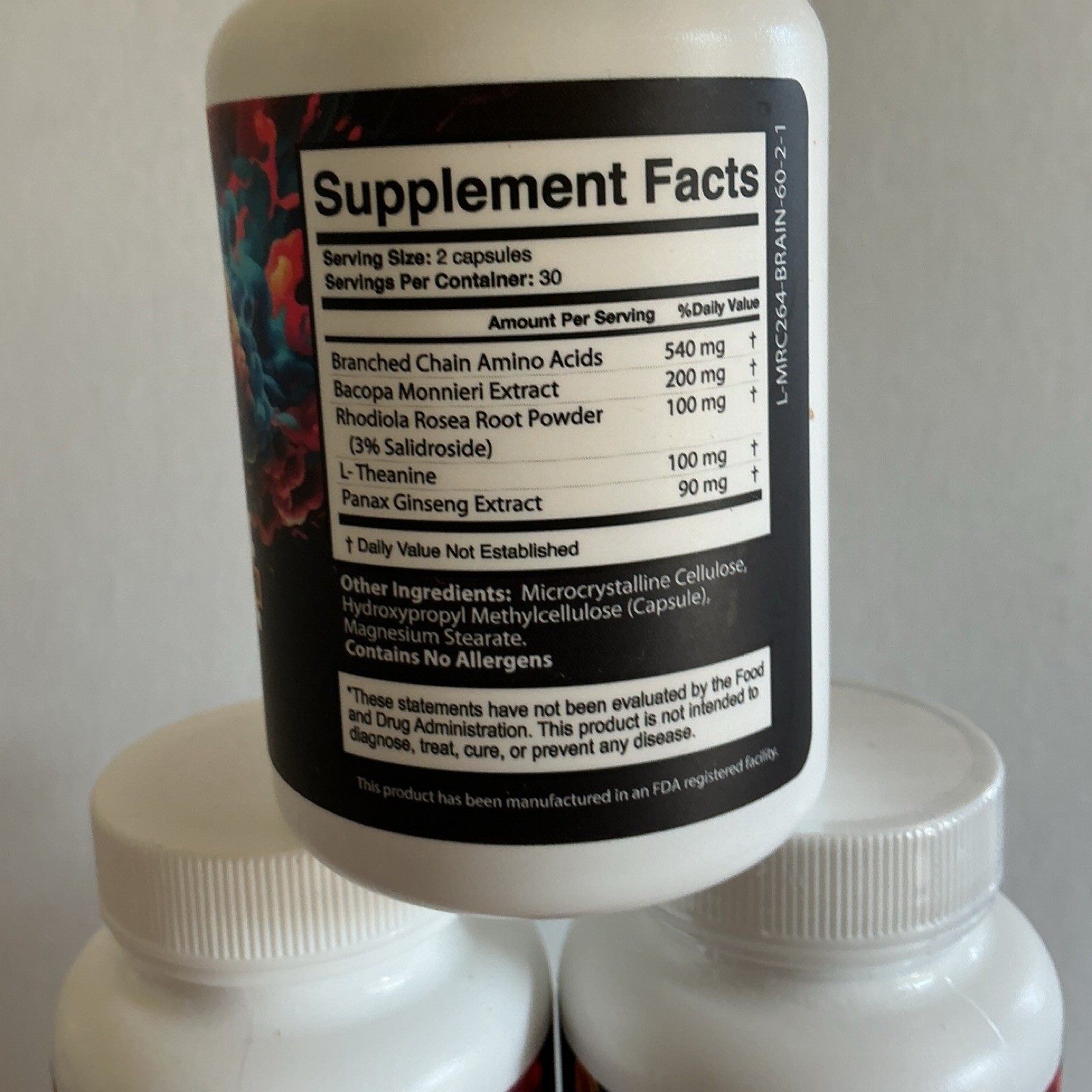 IQ Blast Pro Nootropic Bacopa Rhodiola Ginseng Capsules 60 Exp 05/27