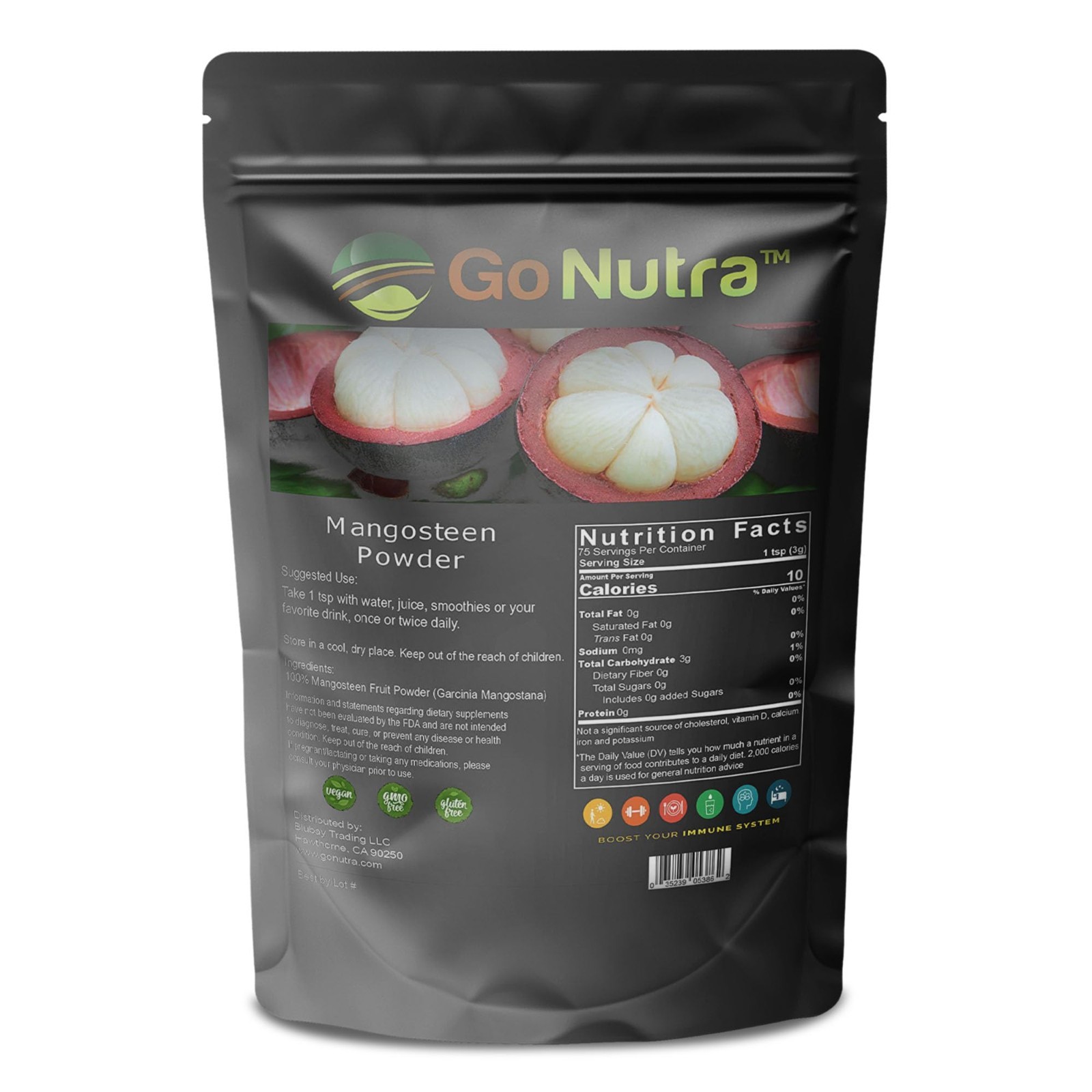 Mangosteen Powder from Pericarp 1 lb. | Pure Superfood Powder Antioxidant