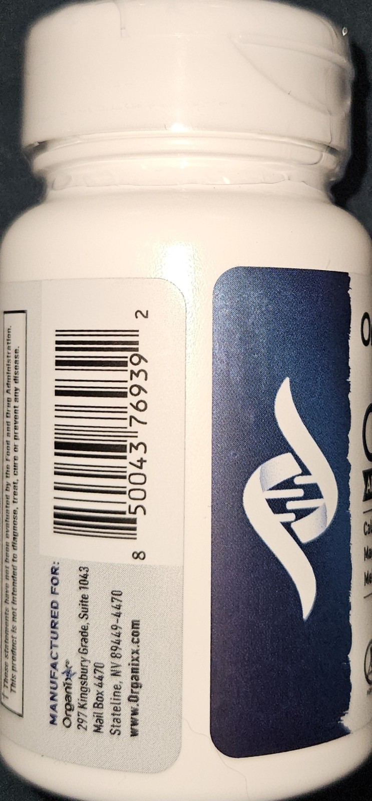 Organixx Clean Sleep 3D Melatonin Free Supplement L Theanine GABA Peptides 30ct