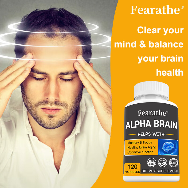 Brain Memory & Brain Support Capsules, Advanced Cognitive Formula，120Capsules